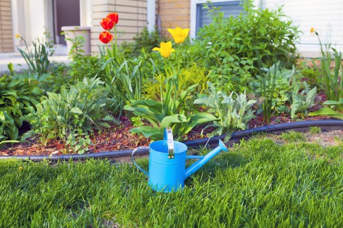 Person using a screen reader while viewing garden maintenance information